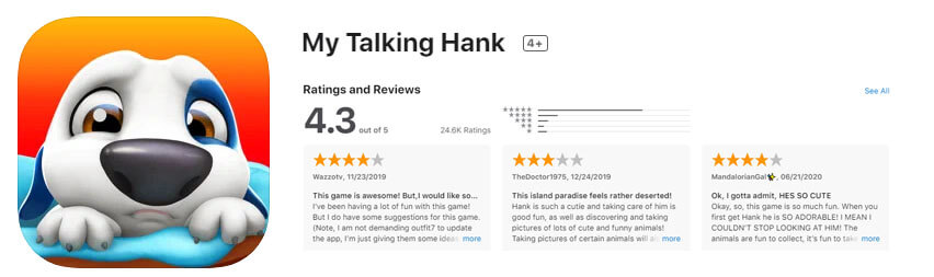 My Talking Hank Vs My Talking Dog 2 - Vritual Pet 